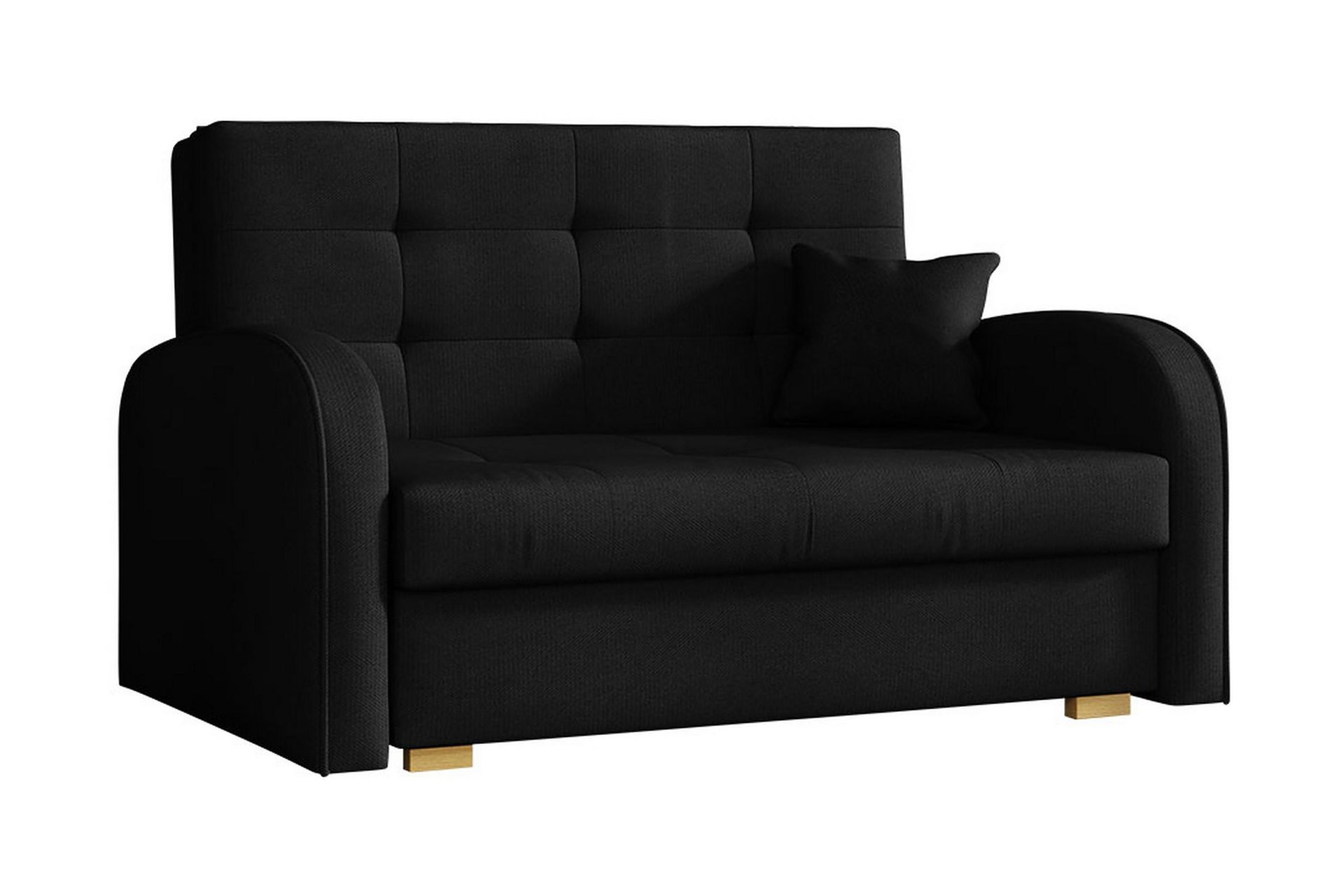 Bensbyn 2-seters Sovesofa - Fløyel/Svart - Møbler - Sofaer - Sovesofaer