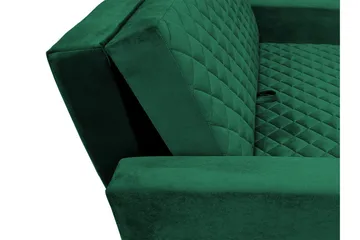 Bensbyn 2-seters Sovesofa Rutetemønster - Fløyel/Svart - Møbler - Sofaer - Sovesofaer