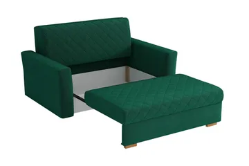 Bensbyn 2-seters Sovesofa Rutetemønster - Fløyel/Svart - Møbler - Sofaer - Sovesofaer