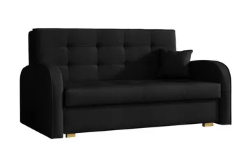 Bensbyn 3-seters Sovesofa - Fløyel/Svart - Møbler - Sofaer - Sovesofaer