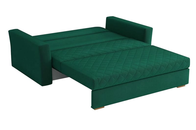 Bensbyn 3-seters Sovesofa Rutetemønster - Fløyel/Svart - Møbler - Sofaer - Sovesofaer