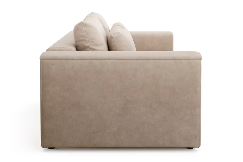 Bergen Ekstra dyp, 3-seters sovesofa med oppbevaring - Beige - Møbler - Sofaer - Sovesofaer
