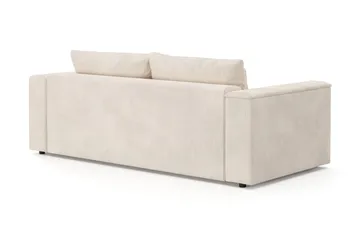 Bergen Ekstra dyp, 3-seters sovesofa med oppbevaring i manchester - Beige - Møbler - Sofaer - Sovesofaer
