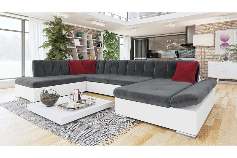 Bergen U-sovesofa 345x205x77 cm - Møbler - Sofaer - Sovesofaer