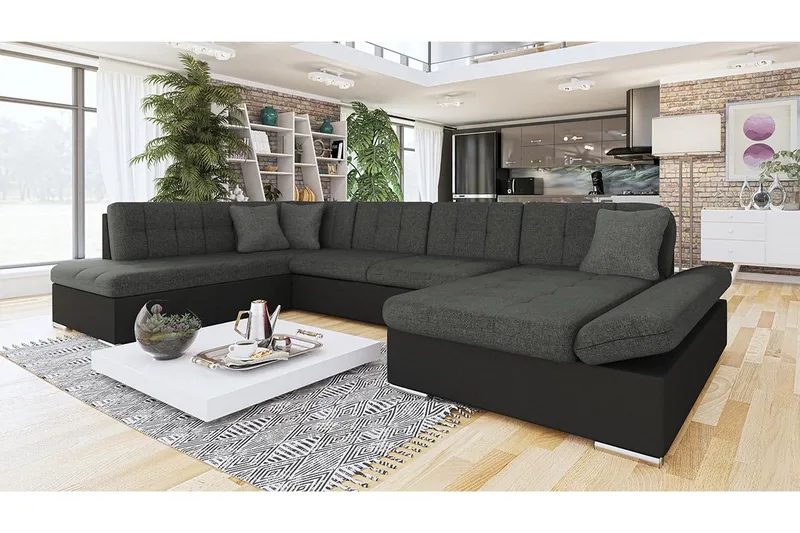 Bergen U-sovesofa 345x205x77 cm - Møbler - Sofaer - Sovesofaer