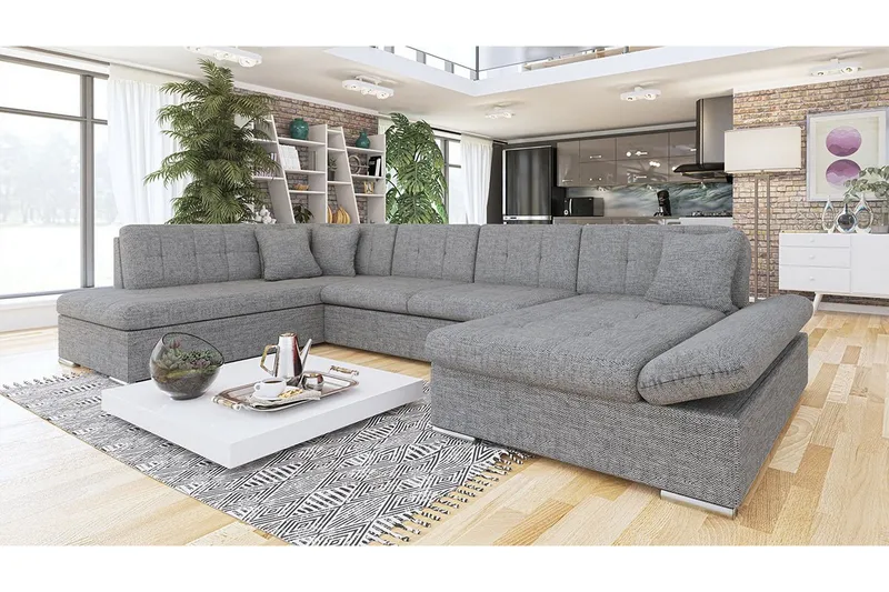 Bergen U-sovesofa 345x205x77 cm - Møbler - Sofaer - Sovesofaer