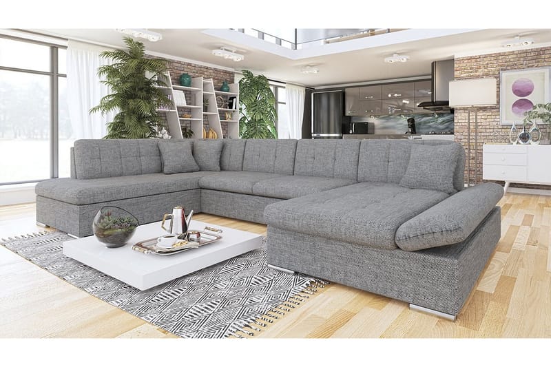 Bergen U-sovesofa 345x205x77 cm - Sovesofaer - Sovesofa divan