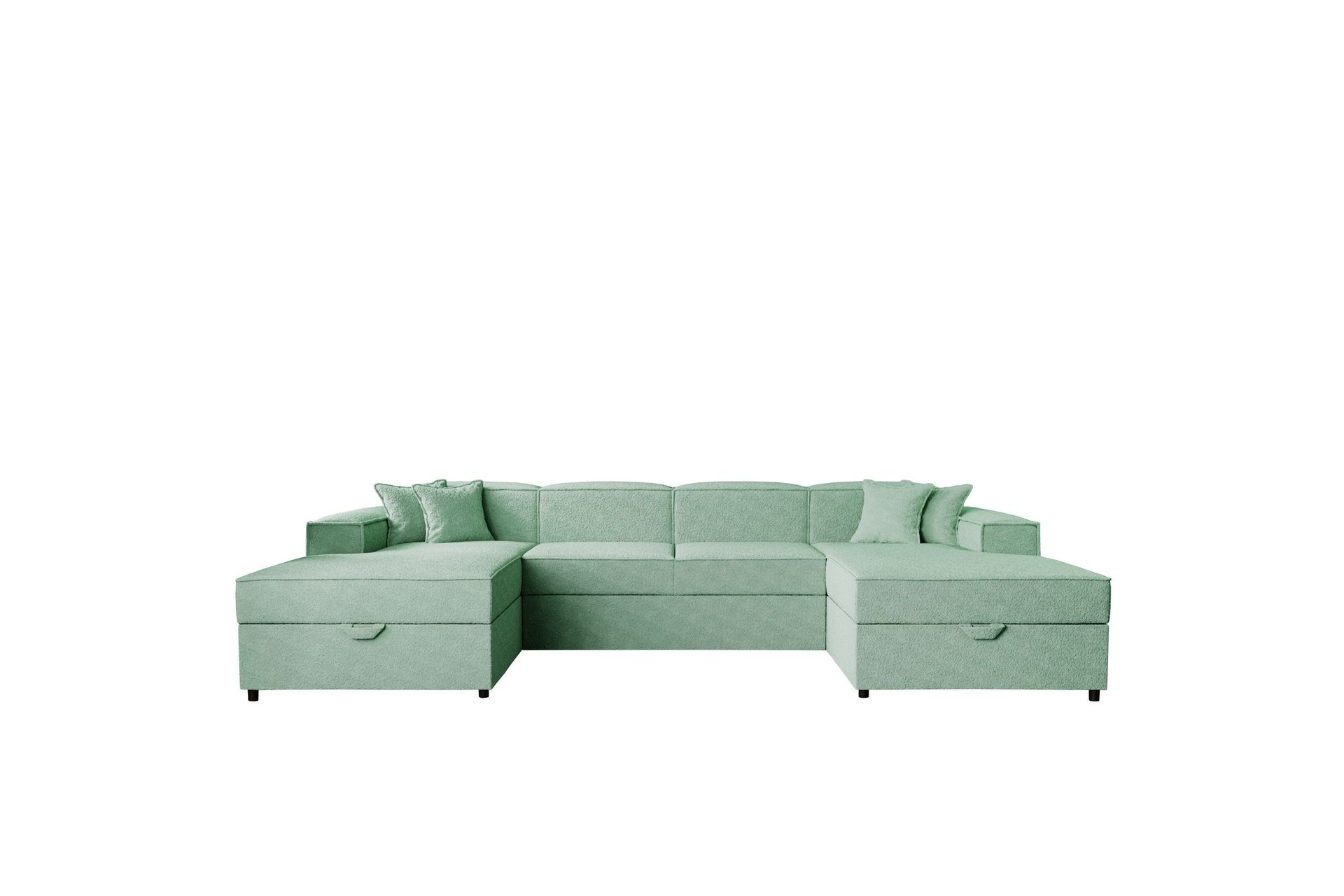 Bizantine Sovesofa Dobbel Divan 4-Seter - Grønn