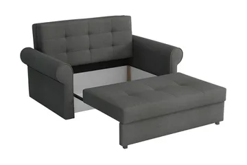 Bliaka 2-seters Sovesofa - Fløyel/Svart - Møbler - Sofaer - Sovesofaer