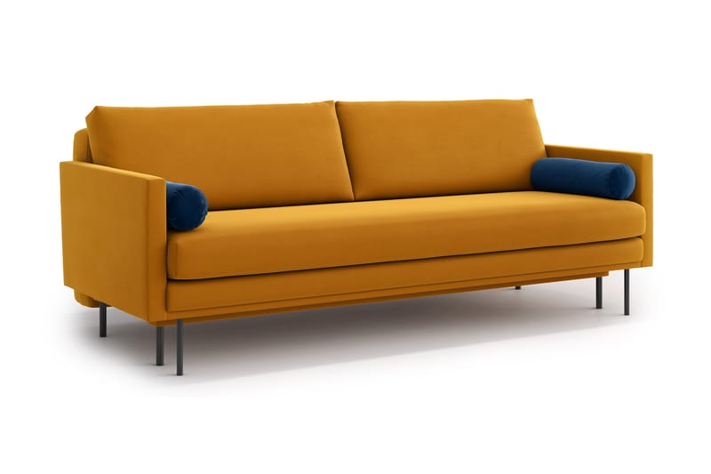 Blues 3-seter Sovesofa - Gul - Møbler - Sofaer - Sovesofaer