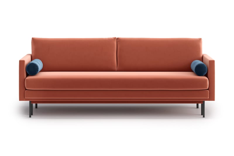 Blues 3-seter Sovesofa - Rosa - Sovesofaer - 3 seters sovesofa