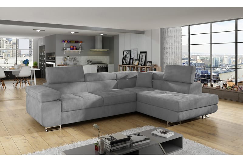 Bobis Sovesofa med Sjeselong Høyre, Grå