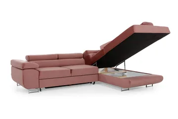 Bobis Sovesofa med Sjeselong Høyre - Grå/Hvit - Møbler - Sofaer - Sovesofaer