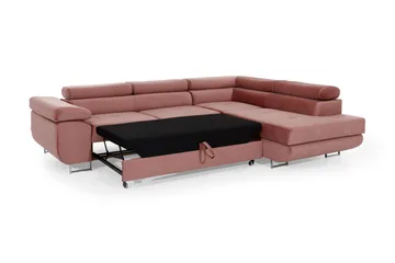 Bobis Sovesofa med Sjeselong Høyre - Grå/Svart - Møbler - Sofaer - Sovesofaer