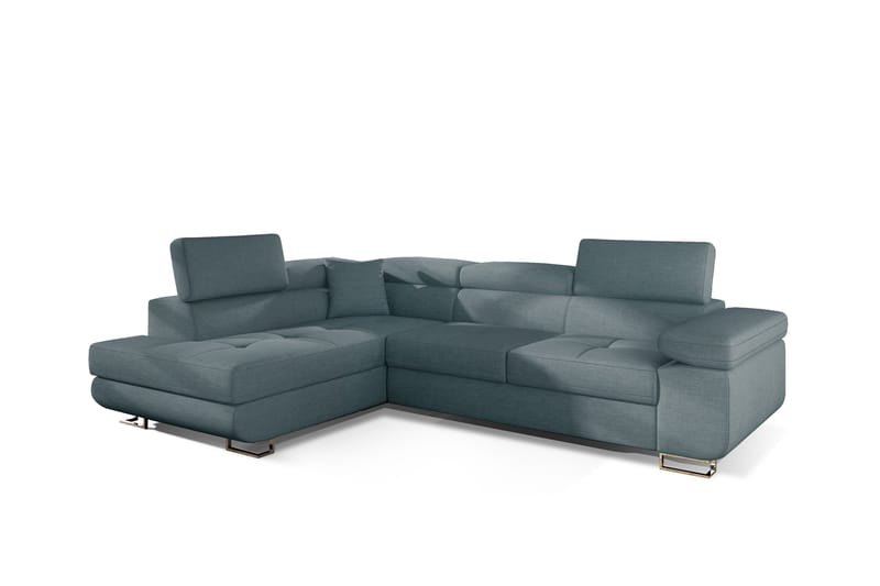 Bobis Sovesofa med Sjeselong Venstre - Blå - Møbler - Sofaer - Sovesofaer