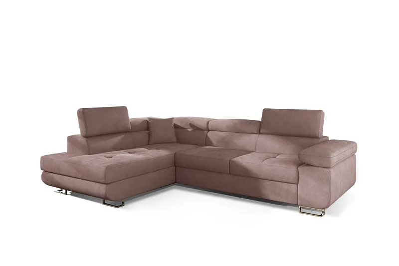 Bobis Sovesofa med Sjeselong Venstre - Rosa - Møbler - Sofaer - Sovesofaer