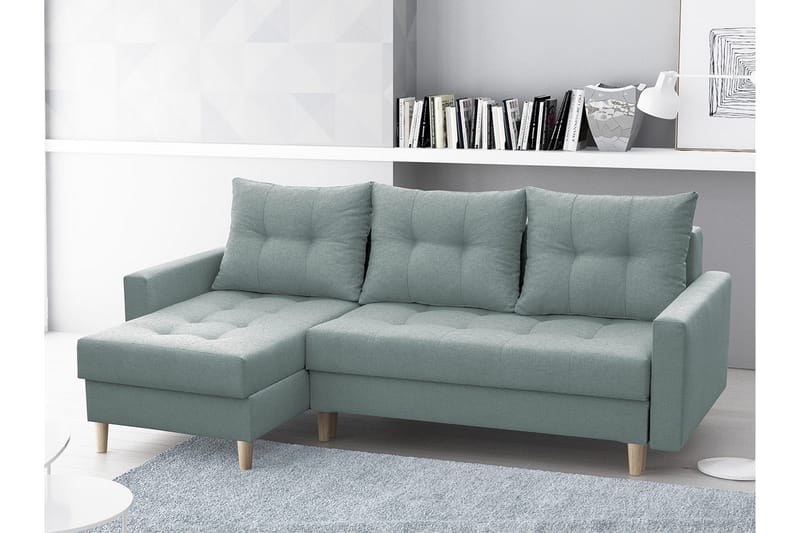 Bodo Divansovesofa 222x140x90 cm - Grå - Møbler - Sofaer - Sovesofaer