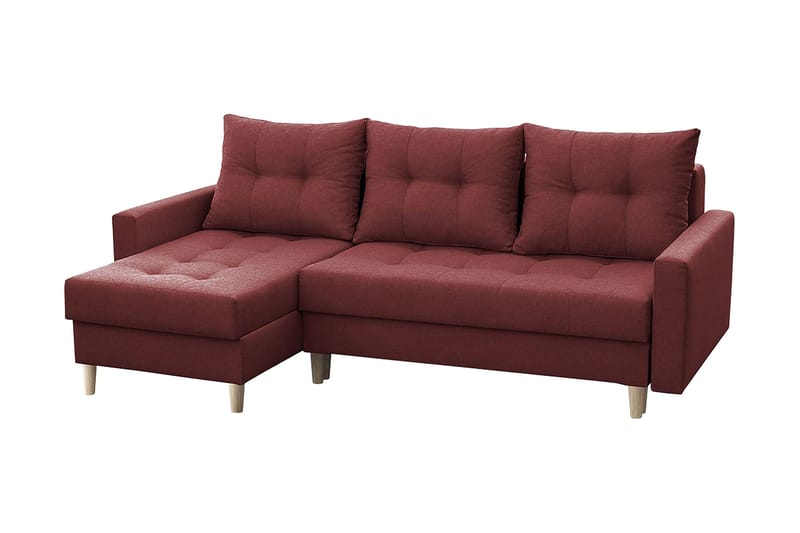 Bodo Divansovesofa 222x140x90 cm, Rød