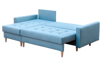 Bodo Divansovesofa 222x140x90 cm - Rød - Møbler - Sofaer - Sovesofaer
