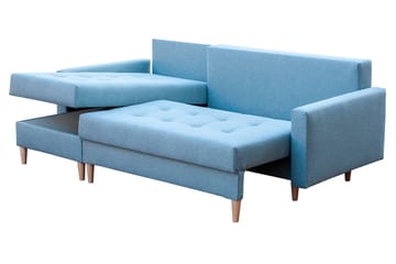 Bodo Divansovesofa 222x140x90 cm - Rød - Møbler - Sofaer - Sovesofaer