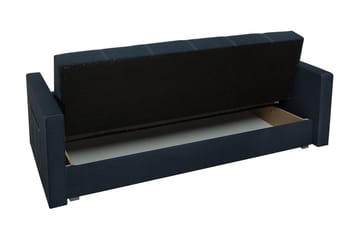 Bona 3-seters Rektangulær Sovesofa 115x190 cm med Oppbevaring i Stoff - Brun - Møbler - Sofaer - Sovesofaer