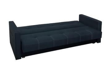 Bona 3-seters Rektangulær Sovesofa 115x190 cm med Oppbevaring i Stoff - Brun - Møbler - Sofaer - Sovesofaer