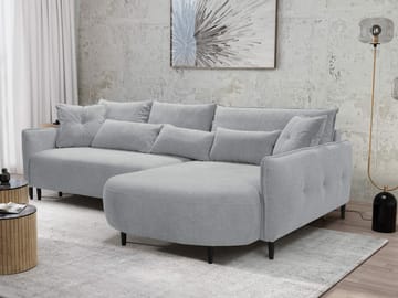 Bornalle 3-seters sovesofa med divan - grå - Møbler - Sofaer - Sovesofaer