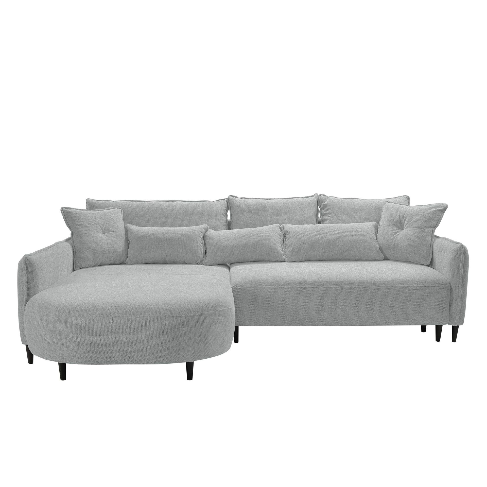 Bornalle 3-seters sovesofa med divan - grå
