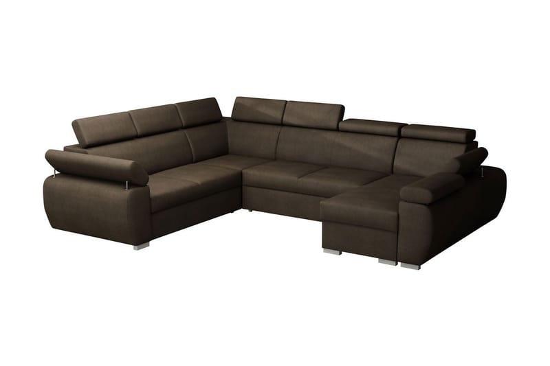 Boston Hjørnesofa Høyre - Brun/Grå - Møbler - Sofaer - Sovesofaer
