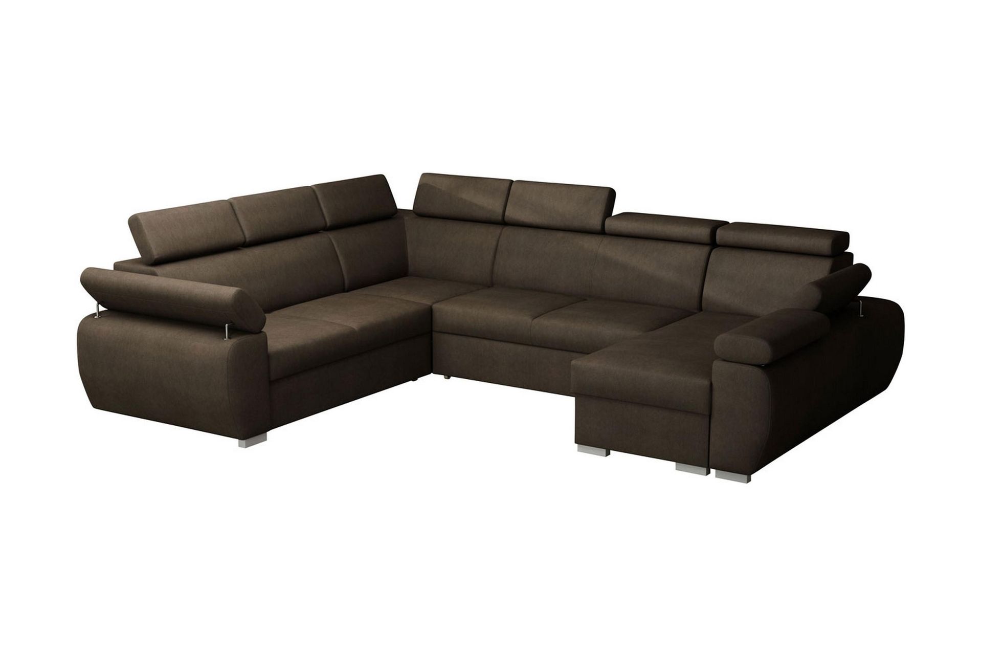 Boston Hjørnesofa Høyre - Brun/Grå