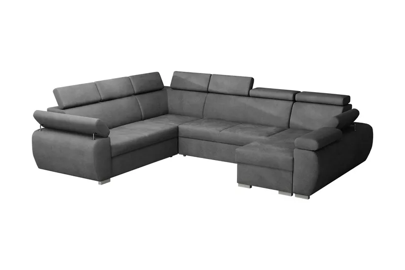 Boston Hjørnesofa Høyre, Svart