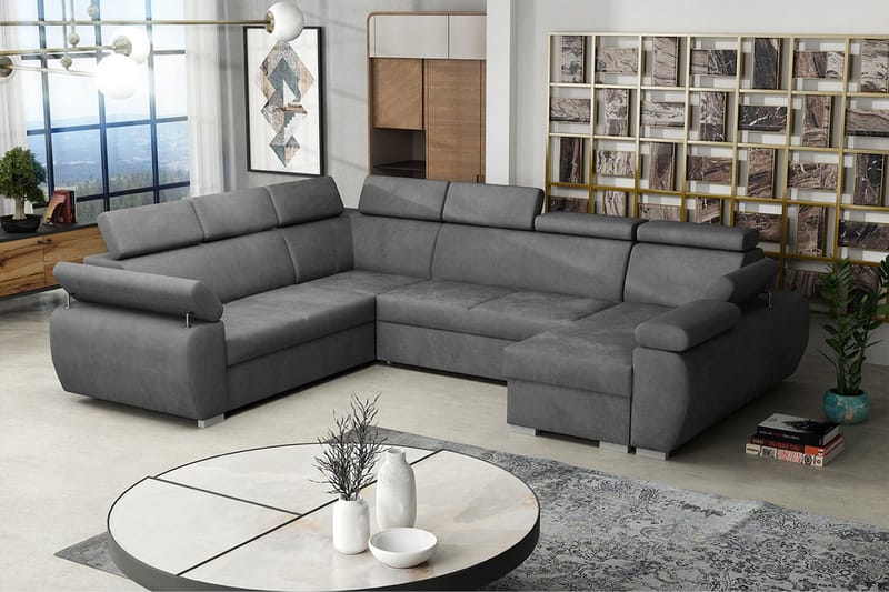 Boston Hjørnesofa Høyre - Svart - Møbler - Sofaer - Sovesofaer