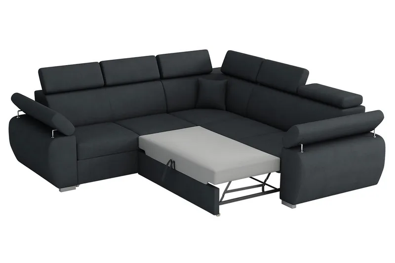 Boston Hjørnesofa - Svart - Møbler - Sofaer - Sovesofaer