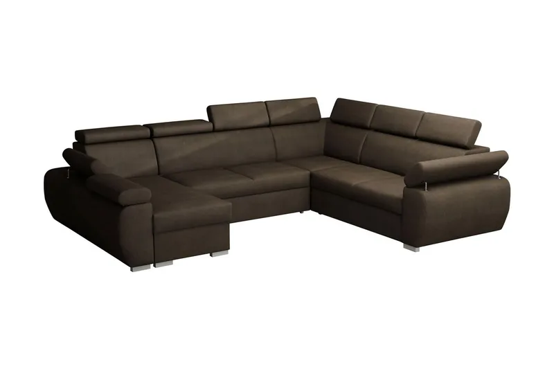Boston Hjørnesofa Venstre - Brun - Møbler - Sofaer - Sovesofaer