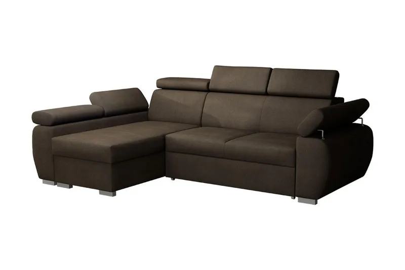 Boston Hjørnesofa Venstre - Brun - Møbler - Sofaer - Sovesofaer