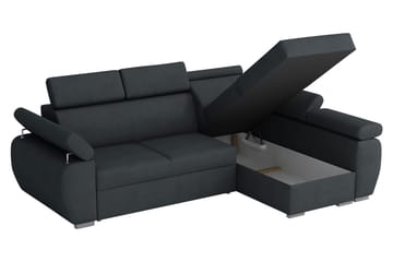 Boston Hjørnesofa Venstre - Svart - Møbler - Sofaer - Sovesofaer