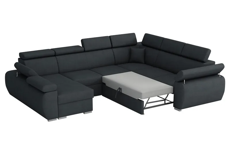 Boston Hjørnesofa Venstre - Svart - Møbler - Sofaer - Sovesofaer