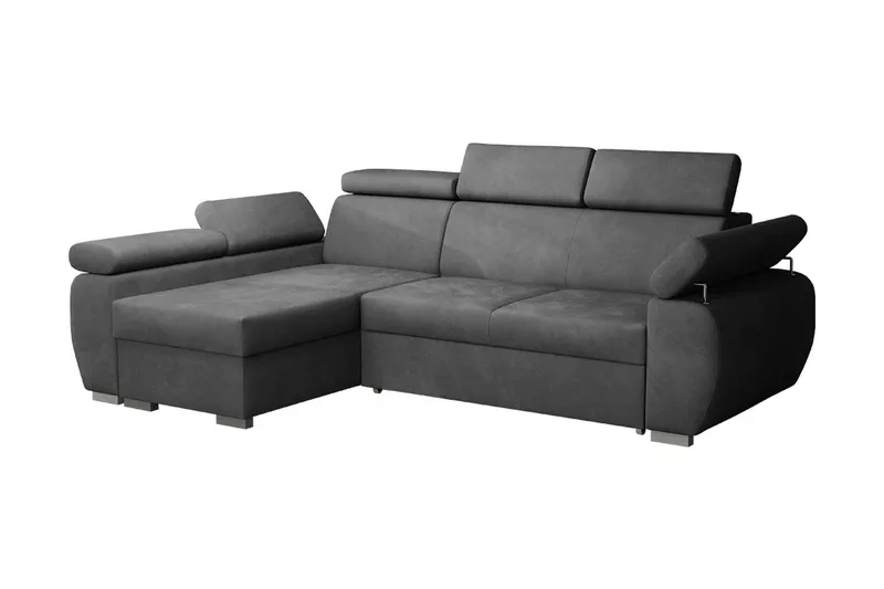 Boston Hjørnesofa Venstre, Svart