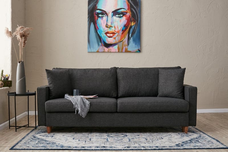 Braneles Sovesofa 3-seter - Antrasitt - Møbler - Sofaer - Sovesofaer