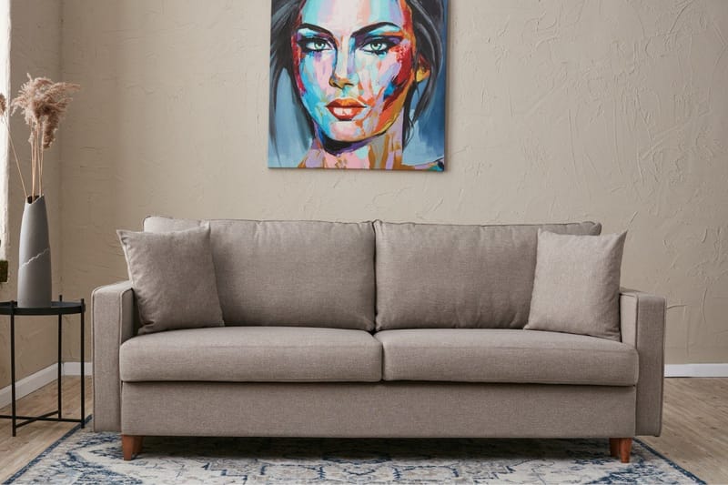 Braneles Sovesofa 3-seter - Beige - Møbler - Sofaer - Sovesofaer