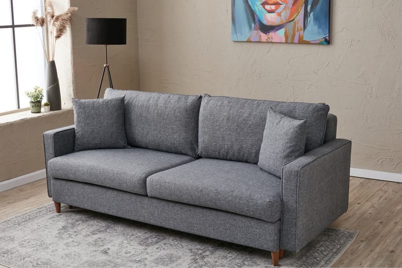 Braneles Sovesofa 3-seter - Grå - Møbler - Sofaer - Sovesofaer