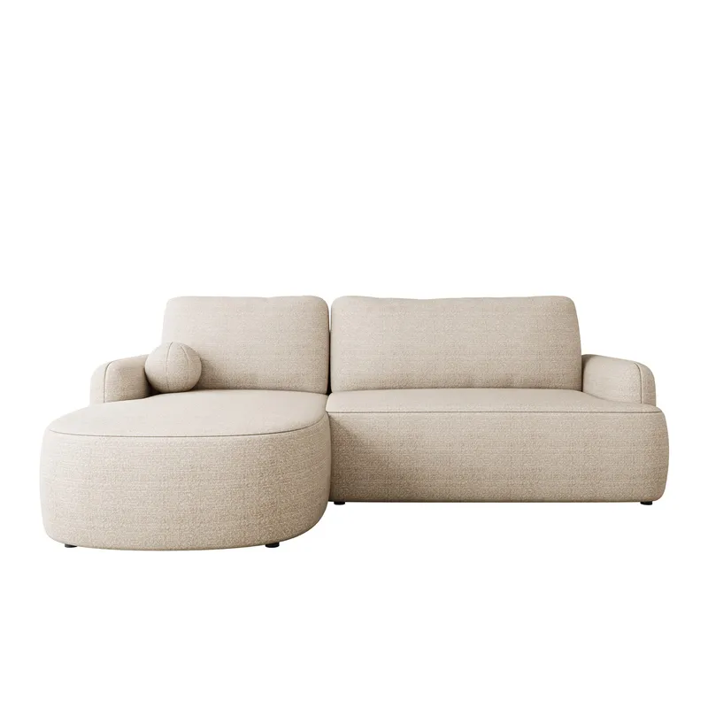 Branrel 3-seters sofa med divan - beige - Møbler - Sofaer - Sovesofaer