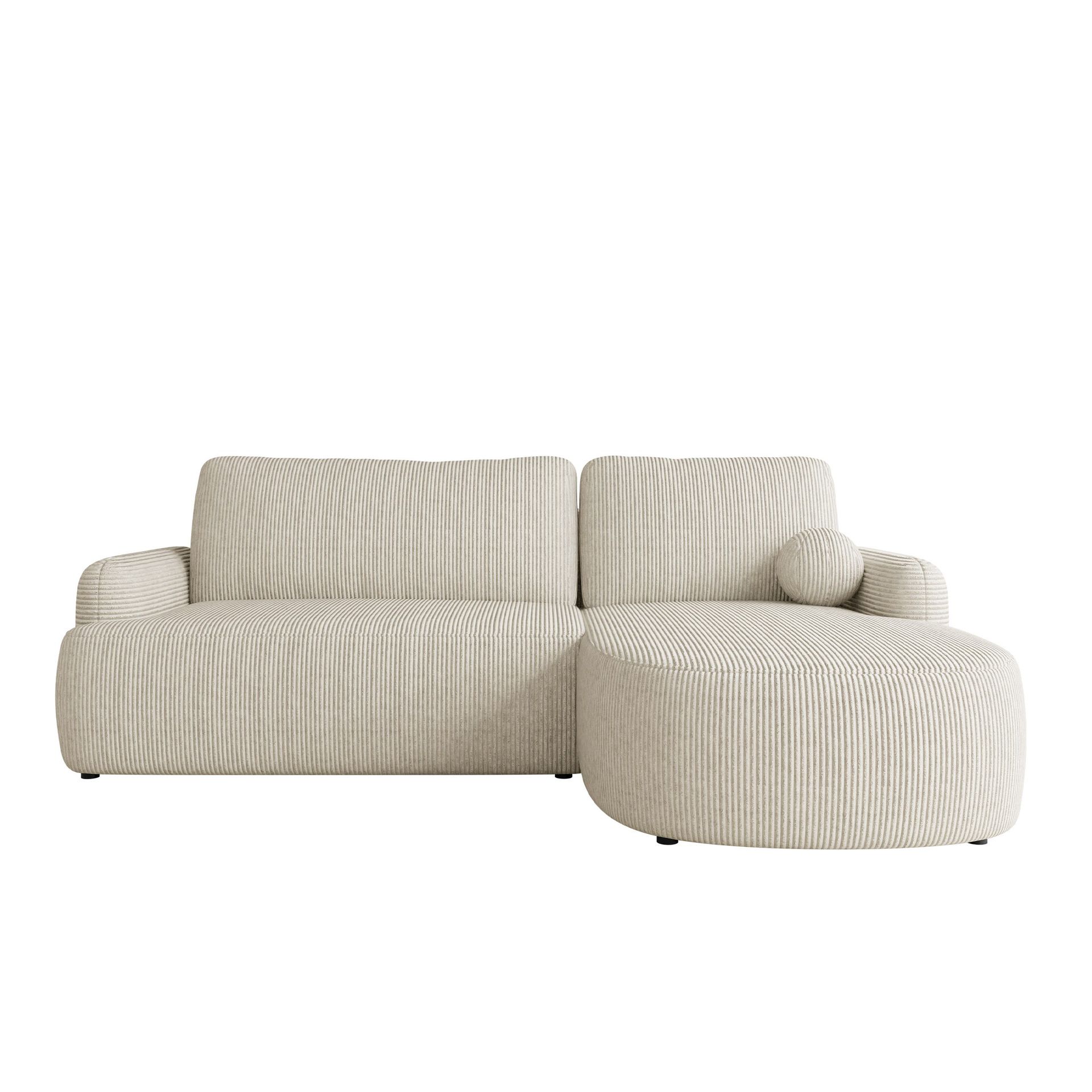 Branrel 3-seters sofa med divan - beige