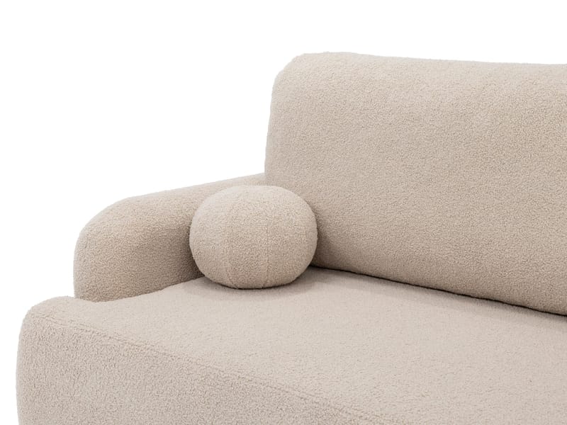 Branrel 3-seters sofa med divan - beige - Møbler - Sofaer - Sovesofaer