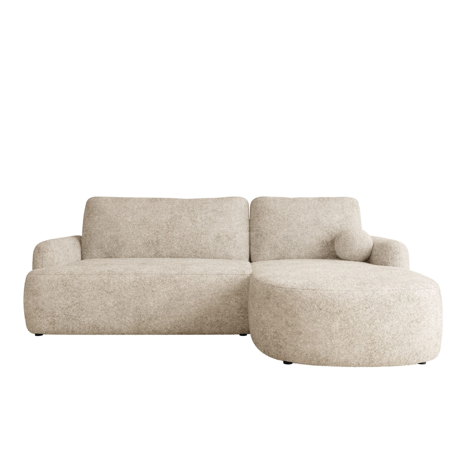 Branrel 3-seters sofa med divan - beige
