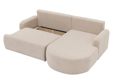 Branrel 3-seters sofa med divan - beige - Møbler - Sofaer - Sovesofaer