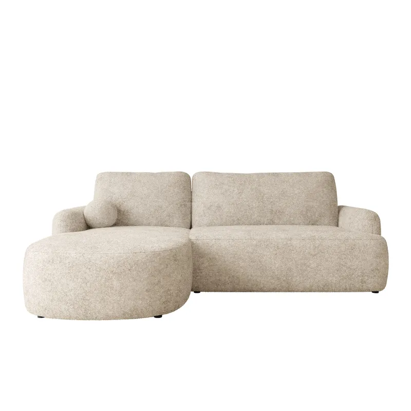 Branrel 3-seters sofa med divan - beige - Møbler - Sofaer - Sovesofaer