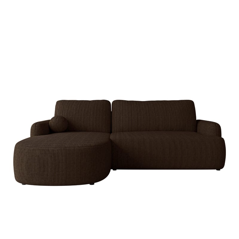 Branrel 3-seters sofa med divan - brun - Møbler - Sofaer - Sovesofaer