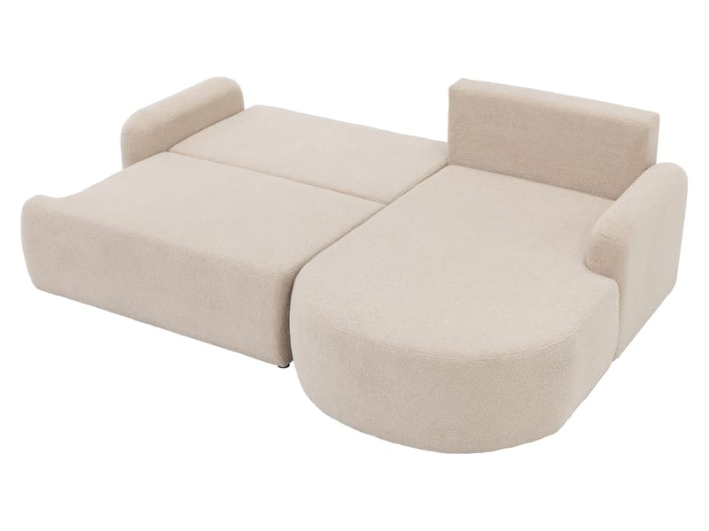 Branrel 3-seters sofa med divan - Brun - Møbler - Sofaer - Sovesofaer