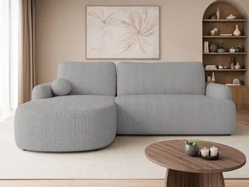 Branrel 3-seters sofa med divan - grå - Møbler - Sofaer - Sovesofaer - Sovesofa divan